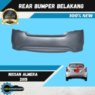 Nissan Almera 2015 Rear Bumper Belakang Good Quality 100% New PP Material Plastik