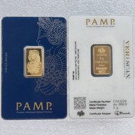 Super low price1oz/2.5g/5g/10g/20g/50g/100g 24k Gold Plated Bullion Ingot Non-magnetic Switzerland G