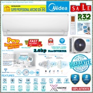 [Pwp Installation] Midea 2.0hp R32 Non-Inverter Air Conditioner ((Smart Control WiFi)) MSGD-18CRN8 ((Xtreme Dura)) MSGD Series