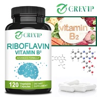 GREVIP contains 400 mg of riboflavin (vitamin B2), is a dietary supplement suitable for adults, glut