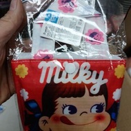 Marslako - 不二家 Peko-chan 牛奶妹 摺疊環保購物袋[平行進口]