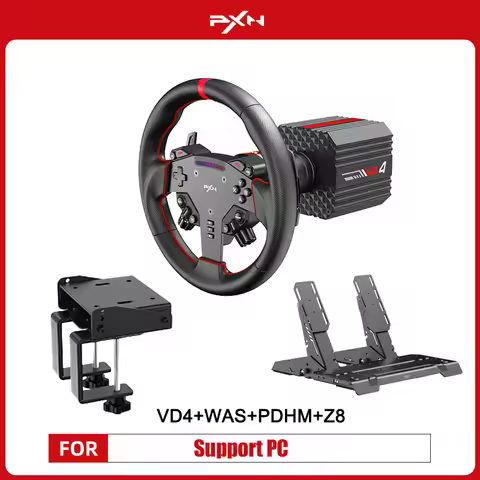 PXN V4D Bundle Racing Wheel PXN VD Series4Nm Force Feedback Simulator Gaming Steering Wheel Direct D