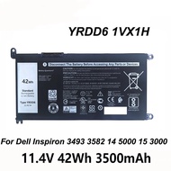 YRDD6 1VX1H 0YRDD6 42Wh Laptop Battery For Dell Inspiron 3493 3582 14 5000 5480 15 3000 5584 5585 17