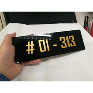House Unit Number Plate | Acrylic Signage