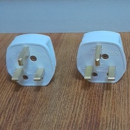 Broco Plug AC 7110 White 3 Pin - 7110S AC Plug Broco New Gee Plug AC Plug 3 LEGS