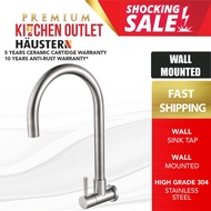 Haustern Pillar Mounted Faucet | HT-STIQ-501/UP-SS | Wall Mounted Faucet | HT-STIQ-501/UW-SS | HT-PL