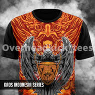 Kaos Indonesia Merk Overheadkick Tees Gambar Garuda / T-shirt Indonesia Keren / Kaos Pria Lengan Pan