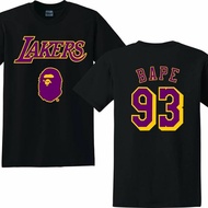 【Hot sale】Gildan Brand Lakers Bape Shirt