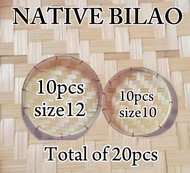 native bilao bundle size12-10pcs + size10-10pcs