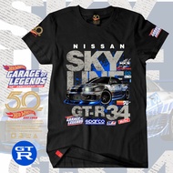 H0twheel SkyLine34 Legends 50th Anniversary Super Premium T-shirt Available plus size 4XL 5XL 7XL Hy