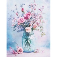 Ruopoty 40x50cm sơn theo số sơn acrylic Tranh trang trí tranh Hoa Bộ đồ thủ công cho người lớn