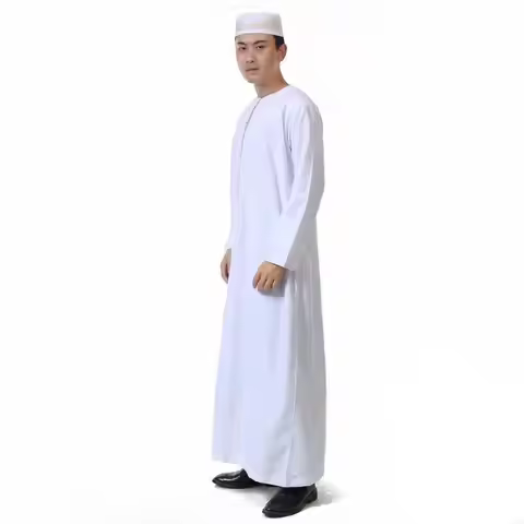 N7YD Mens Kaftan Arab Robe Muslims Arab Islamic Robe Muslims Ethnic Clothing Robe