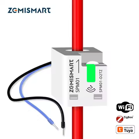 Zemismart Zigbee WiFi 63A MiNi Energy Meter Electric Monitor Sensor Work with Tuya Smart Zigbee2mqtt