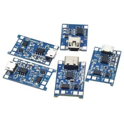 5V 1A TP4056 Charging Module Battery Charging Board with Battery Protection 18650 BMS 5V TYPE C Micr