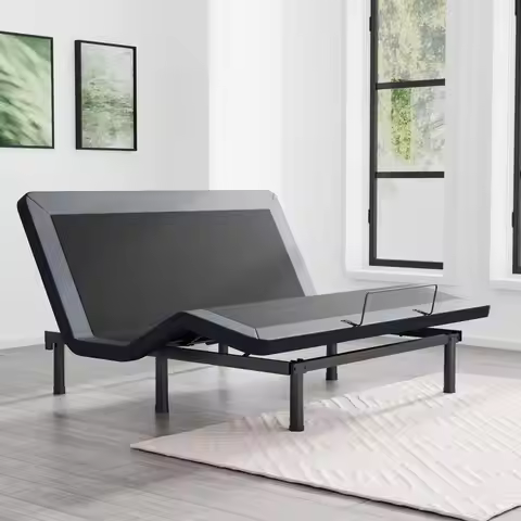 King Adjustable Bed Frame with Wireless Remote, Zero Gravity, Head amp Foot Incline, AntiSnore, Memo