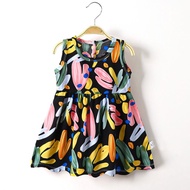 Baby Girl Cute Floral Dress Girl Sleeveless Dress 6M-5Years