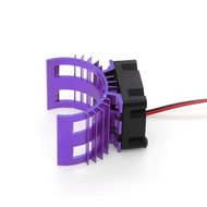 [ct7o]For A959-B 144001 124019 RC Car Aluminum Alloy Motor Heatsink Cover with Cooling Fan for 540 5