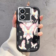 Case For VIVO Y22 Y22s Shockproof Silicone Butterfly Phone