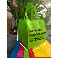 22x22 wedding bag, spunbond box bag, goodie bag, standing handle, sewing 22x22