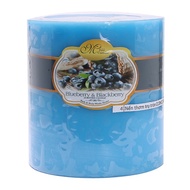 Round scented Candle D10H10 Miss Candle EDC0603 10 x 10 cm (Blue, blueberry scent)