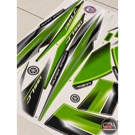 Sticker Body Set / Cover Set LC LC135 LC V1 Hijau Hitam - Original Moritaka Gred