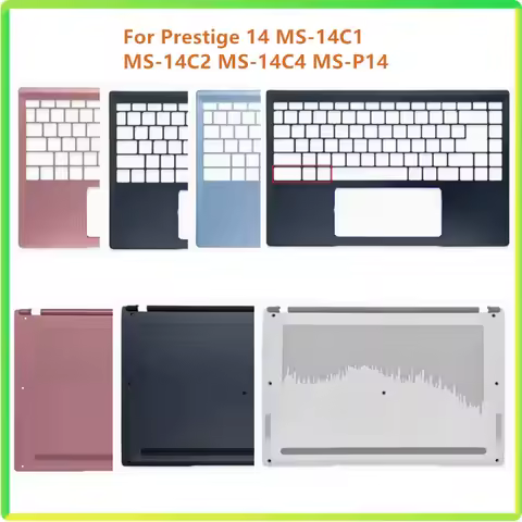 New Laptop Top Case Palmrest Upper Cover Bottom Cover Case For MSI Prestige 14 MS-14C1 MS-14C2 MS-14