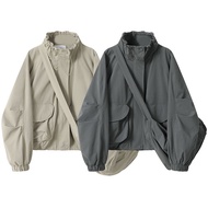 Retro Workwear Design Sense Jacket Jacket Women American Workwear Windbreaker Jacket Women Spring Au