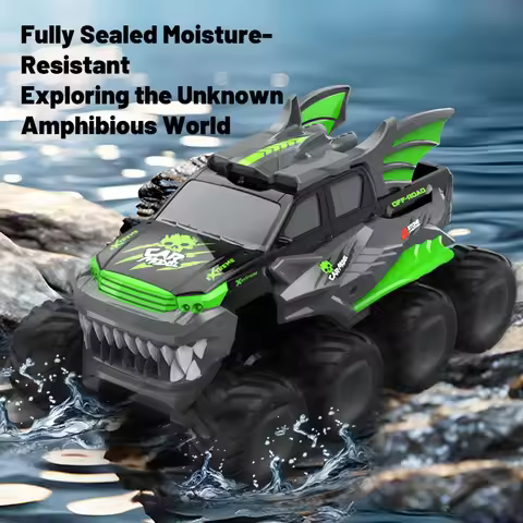 JJRC Q201 8WD Amphibious RC Car Waterproof 2.4G Remote Control All Terrain Vehicle 360 Rotation Off 