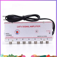 CATV Signal Amplifier Indoor Signal Amplifier Home Tv Equipments 45Mhz to 860MHz 1 in 6 Out EU Plug