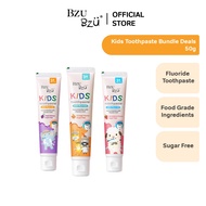 BZU BZU Kids Toothpaste Bundle Deal - Strawberry/Grape/Orange (50g)