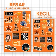F1 Sticker Pack Formula One OSCAR Piastri Mclaren F1 Sticker Pack