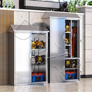 DQXS Storage Cabinet Tool Cabinet Outdoor 304 Stainless Steel With Lock Sloped Roof Miscellaneous St