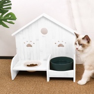 Cat bowl rack anti knock cat food bowl dog water bowl holding rack bowl placement rack feeding rack 