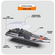 เรือบังคับ New Boat Wireless Electric 2.4Ghz High-Speed SL-6089