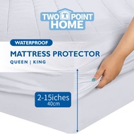 Waterproof Mattress Protector；High quality Deep Pocket with Elastic Bedspread Anti-Mites and Dust, Washable Bed Topper for Queen and King Beds