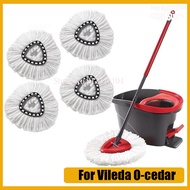 White Mop Head Cloth Replacement Microfiber Mop Refills Spin Mop Cloth Replacement Head for Vileda Replacement Mop Heads