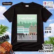 DENMARK Souvenir T-SHIRT DENMARK 28TAG made of 24s combed cotton