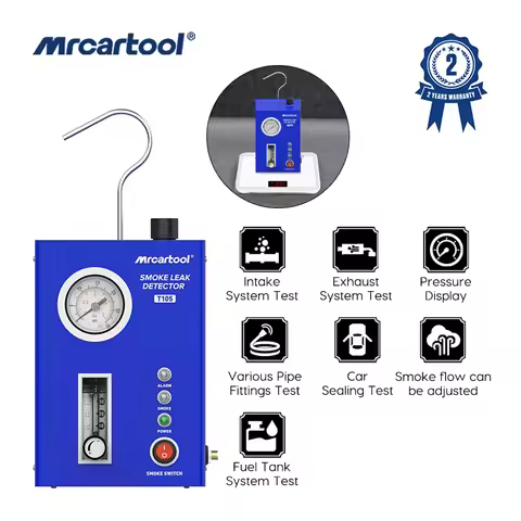 MRCARTOOL T105 Car Smoke Leak Detector EVAP Vacuum Leakage Diagnostic Tool EVAP Pipe Leakage Analyze