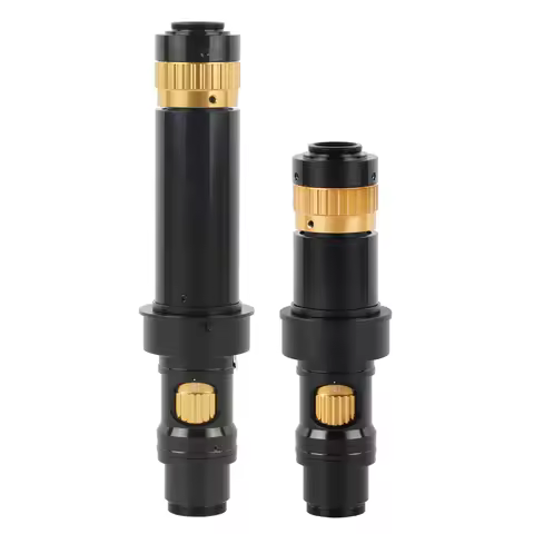 FHD 200X 400X Adjustable Zoom 0.7X-4.5X C Mount Lens Microscopy Optical Soldering Lens For 4K 1080P 