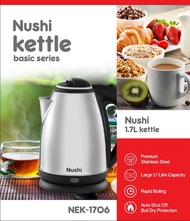 🔥 ONLINE EXCLUSIVE 🔥 NUSHI ELECTRIC KETTLE WITH  HIGH QUALITY [ 1 YEAR SG WARRANTY ]