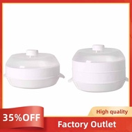 Microwave Steamer Plastic Round Steamer Microwave Oven with Lid Cooking Tools Factory Outlet