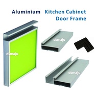 NA Color Silver Color 3G Aluminum Kitchen Cabinet Door Frame With Handle Frame Kabinet Aluminium 3G 