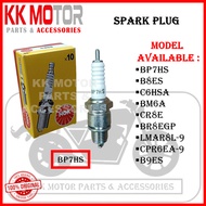 [100% ORIGINAL NGK ] NGK SPARK PLUG - BP7HS B8ES B9ES BM6A BR8EGP C6HSA CR8E CPR6EA-9 LMAR8L-9 (SATU