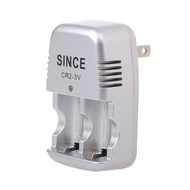 【Ready Stock】 Mobile Battery Charger Dual Slots CR2 Lithium Battery Charger 3V Wall Charger
