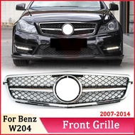 AMG C Class Grill with  Front Grille for Benz C250 C300 C350 2008 2009 2010 2011 2012 2013 2014
