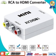 RCA to HDMI Converter RCA2AV/ AV2Hdmi 1080P Converter/ RCA TO HDTV Box/ biru