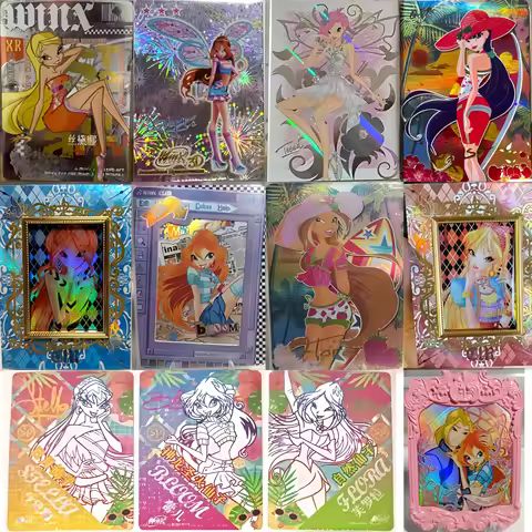 Chuangxia Culture Magic Pretty Girl Miosa Raye Flora WINX Diamond Card SVN GSP CLR PR SGR Rare Colle