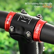 (fulingbi)1 Pair Handlebar Fixing Rings CNC Process Anodizing Fixing Aluminum Alloy MTB Folding Bike Handle Grips Lock Rings Bike Parts