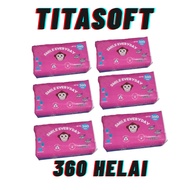 (6 Pack) Tissue Pack 6 Pcs TITASOFT Tissue 360 Sheet 2Ply Facial Tissue