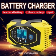 Smart Car Battery Starter Battery Charger 6A 12V/24V 7-Stage Automatic Car Battery Charger Starting 
